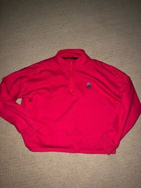 Polo by Ralph Lauren Men’s Hot Pink Quarter-Zip Sweater
